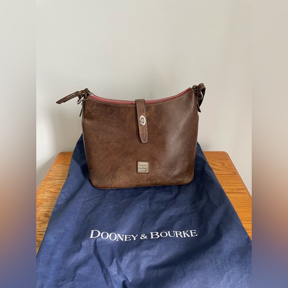 Dooney & Bourke Leather Shoulder Bag - Picture 2 of 7